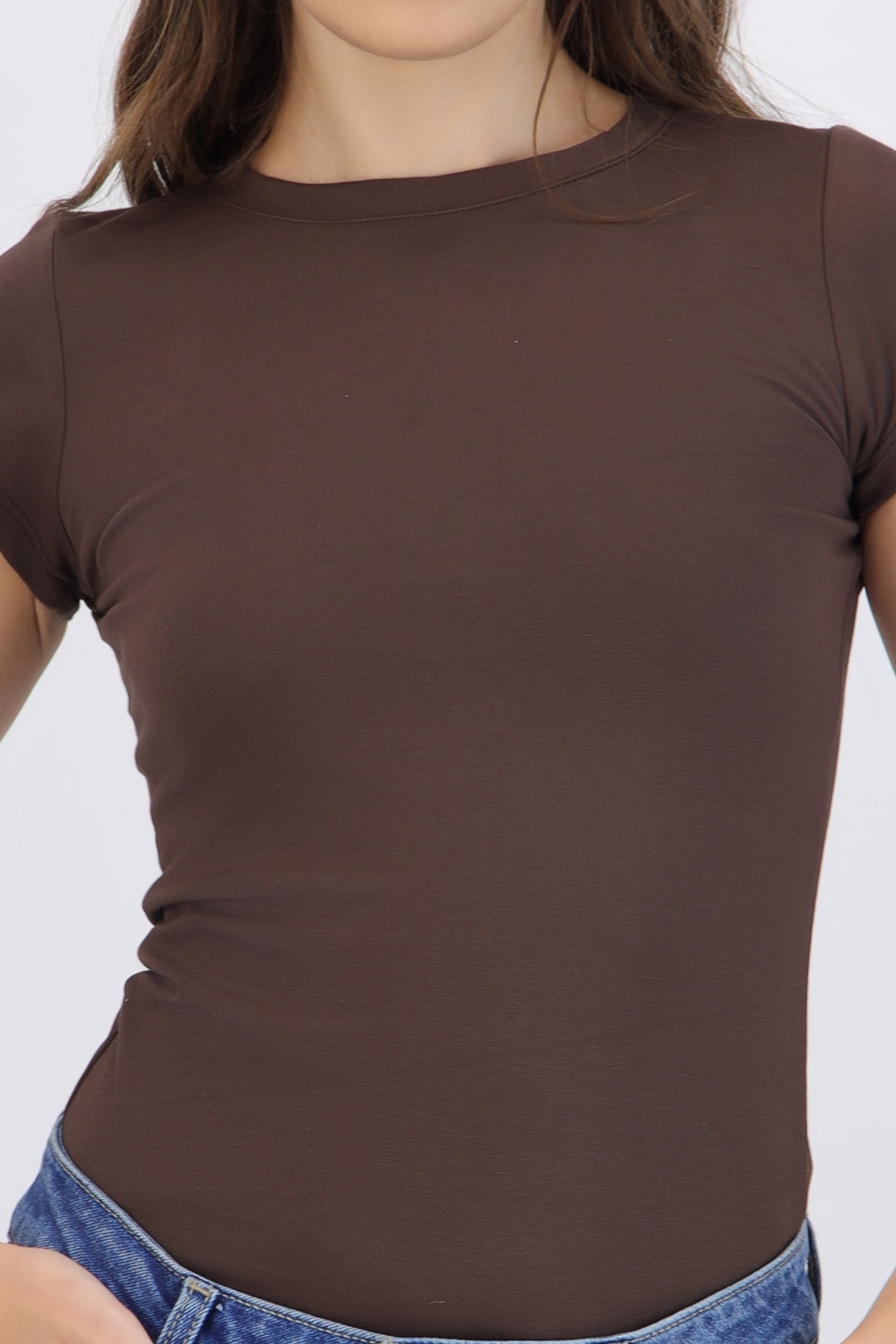 Playera cuello redondo manga corta