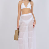 Falda maxi ligera cortes