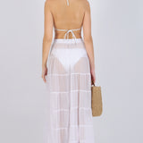 Falda maxi ligera cortes