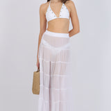 Falda maxi ligera cortes