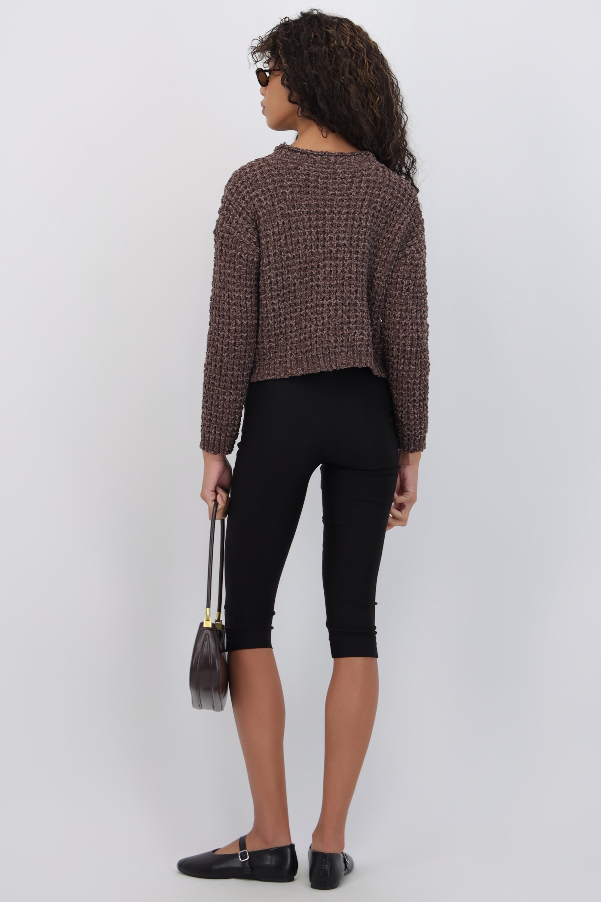 Pantalón capri liso