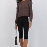 Pantalón capri liso