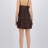 Vestido mini tirantes detalle escote