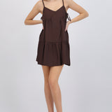 Vestido mini tirantes detalle escote