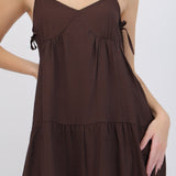 Vestido mini tirantes detalle escote