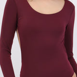 Traje de baño manga larga escote espalda