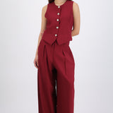 Pantalón amplio liso