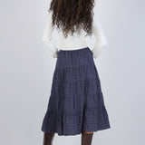 Falda maxi cuadros
