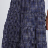 Falda maxi cuadros