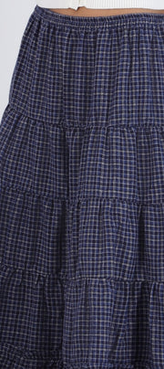 Falda maxi cuadros