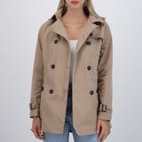 Trench con botones detalle mini cuadro
