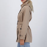 Trench con botones detalle mini cuadro