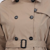 Trench con botones detalle mini cuadro
