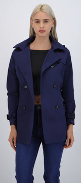 Trench con botones detalle mini cuadro