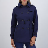 Trench con botones detalle mini cuadro
