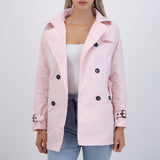 Trench con botones detalle mini cuadro