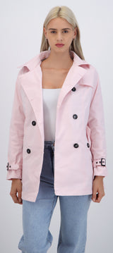 Trench con botones detalle mini cuadro