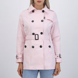 Trench con botones detalle mini cuadro