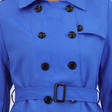 Trench con botones lisa