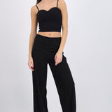 Pantalón detalle brillos