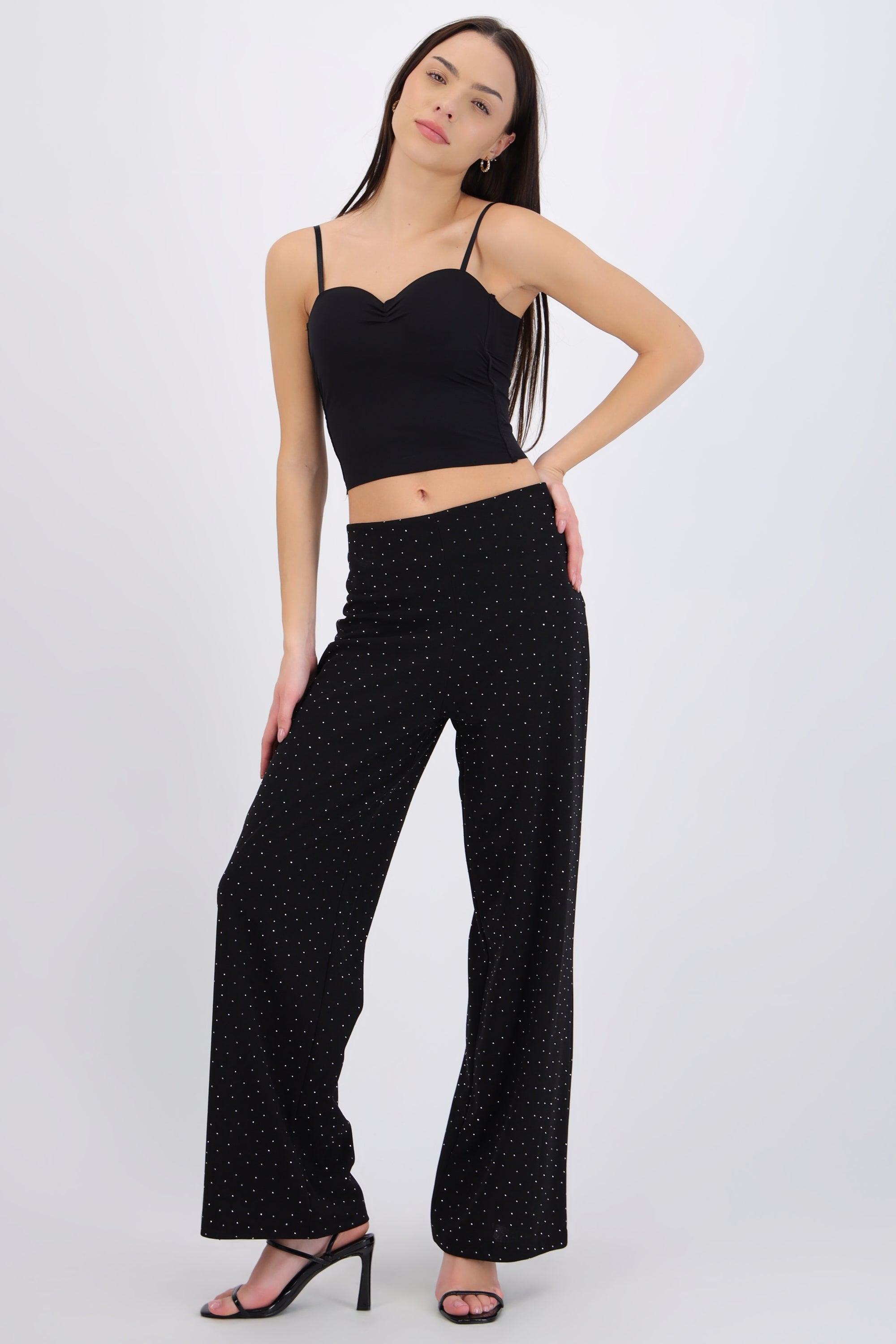 Pantalón detalle brillos