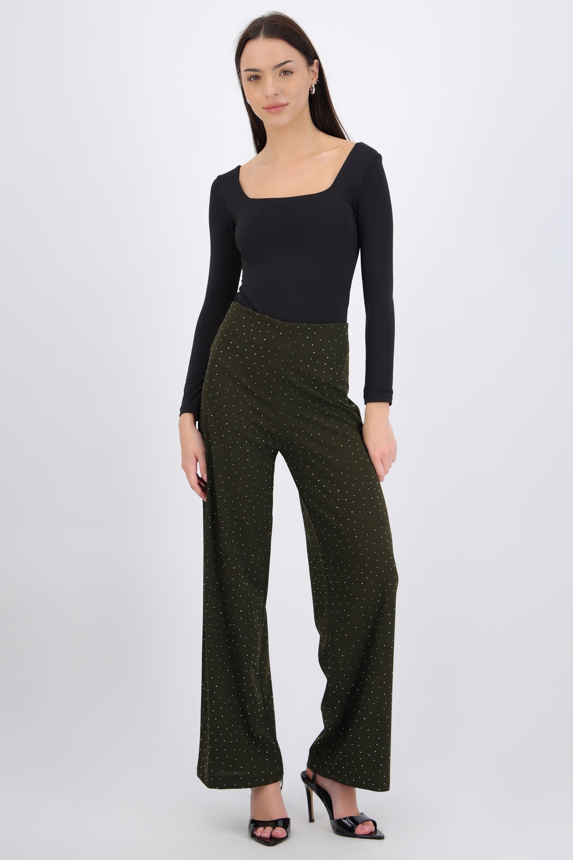 Pantalón detalle brillos