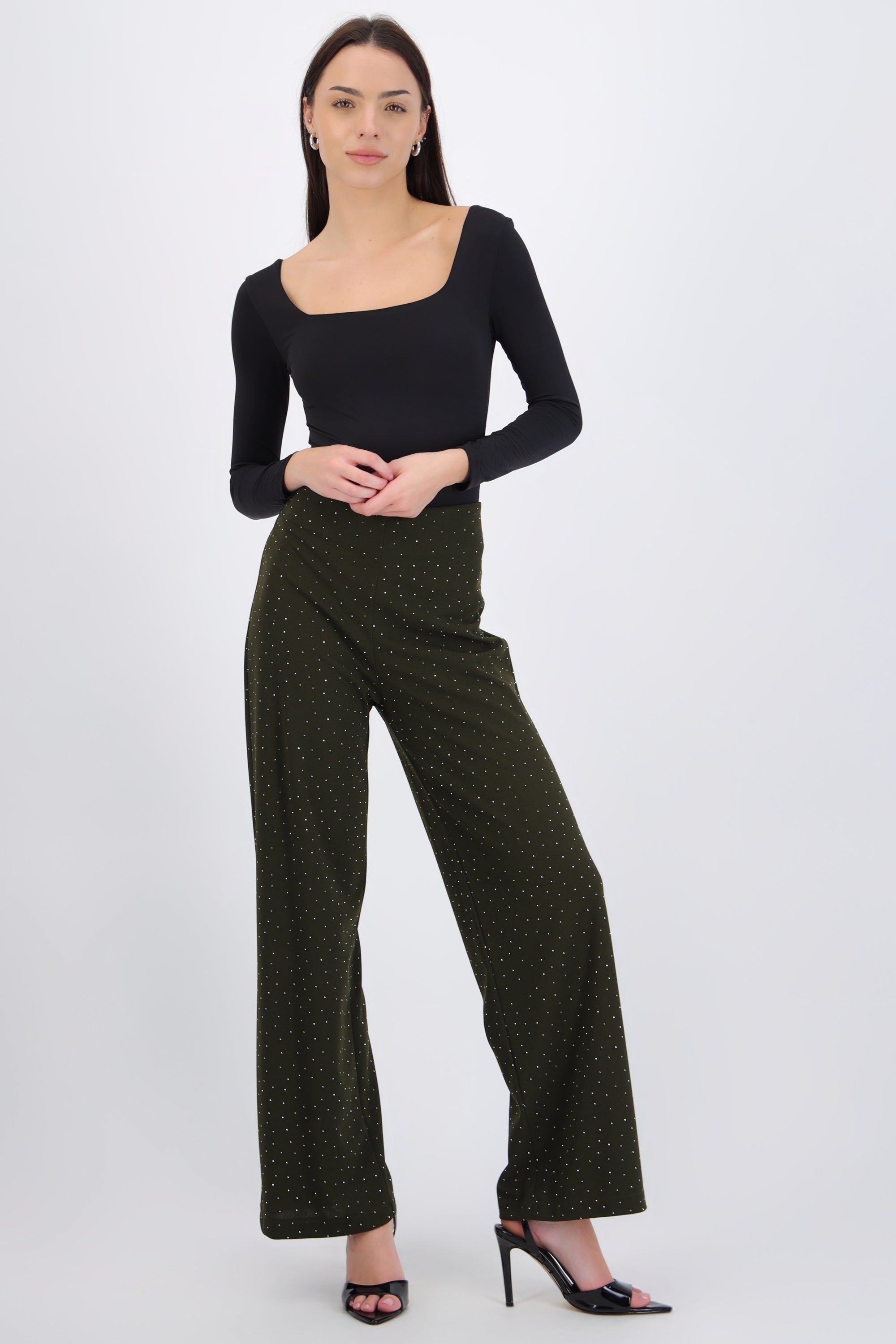 Pantalón detalle brillos
