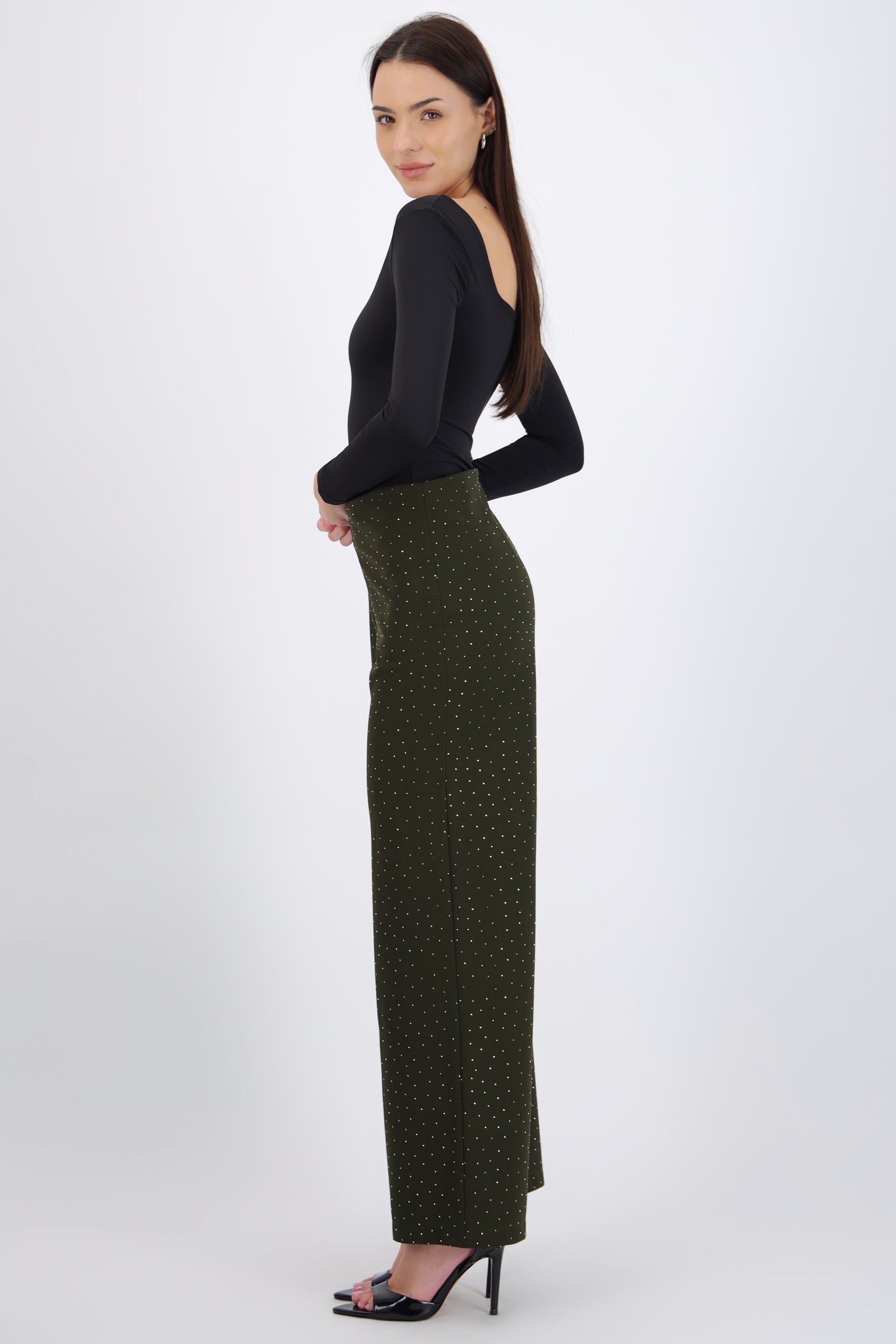 Pantalón detalle brillos