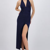 Vestido mini brillos copas