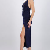 Vestido mini brillos copas