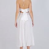 Vestido maxi halter nudo espalda