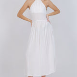 Vestido maxi halter nudo espalda