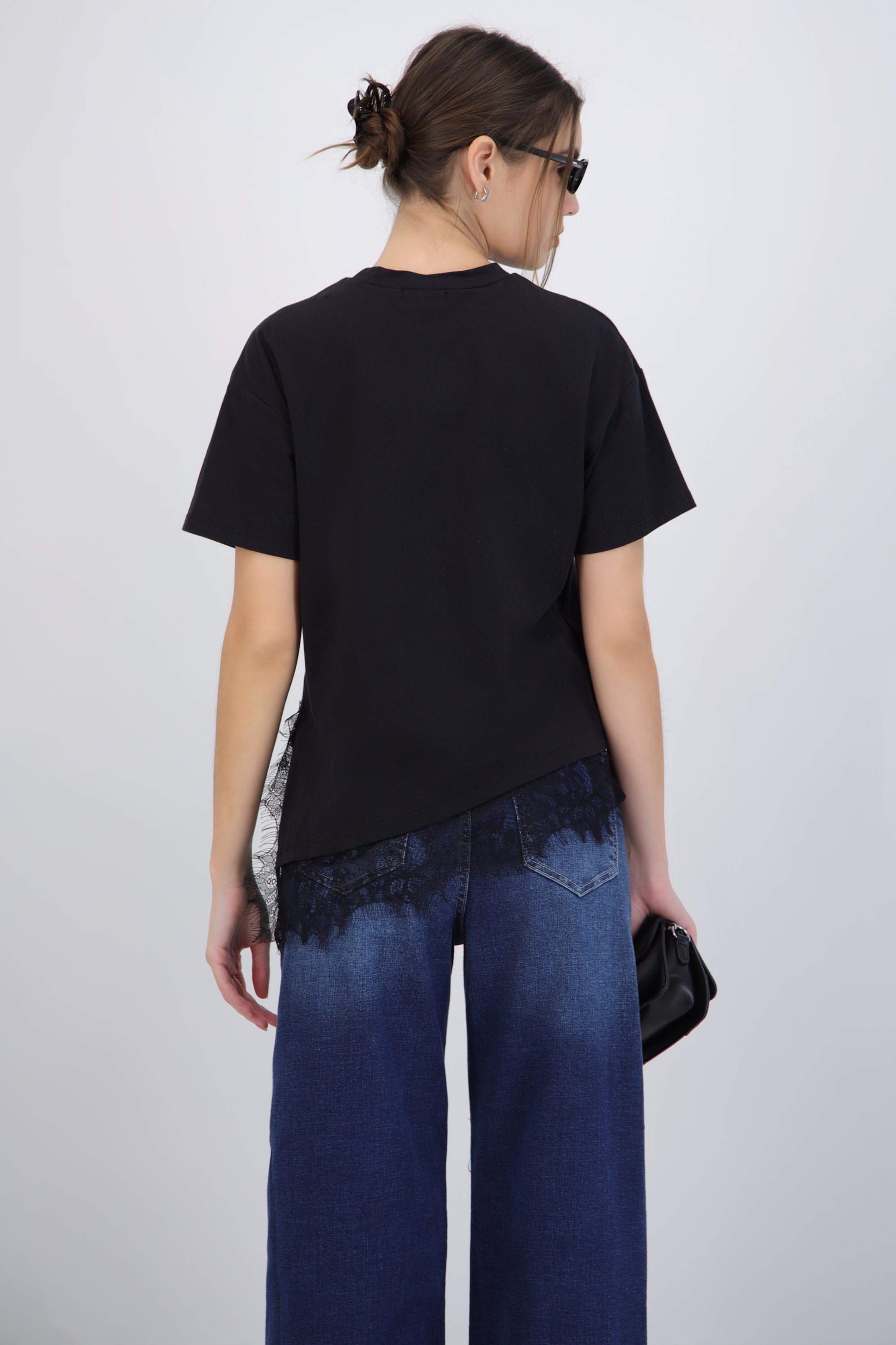 Tshirt detalle encaje