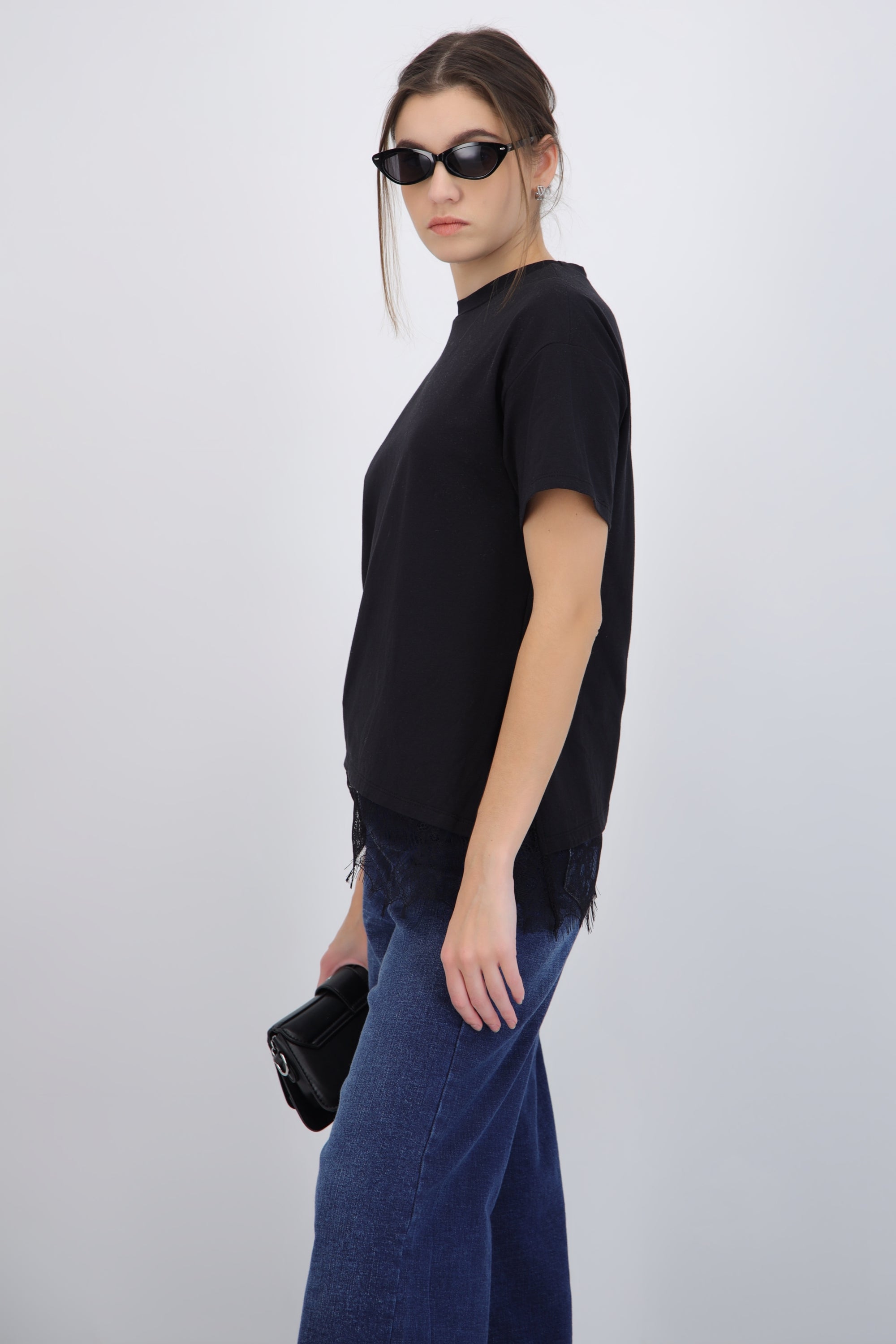 Tshirt detalle encaje