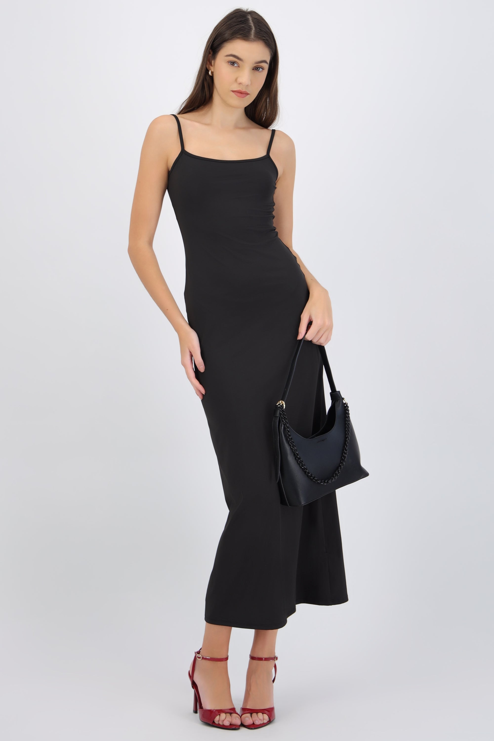 Vestido maxi tirantes