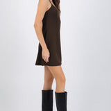 Vestido mini tirantes escote v