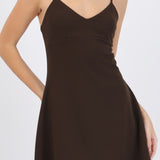 Vestido mini tirantes escote v