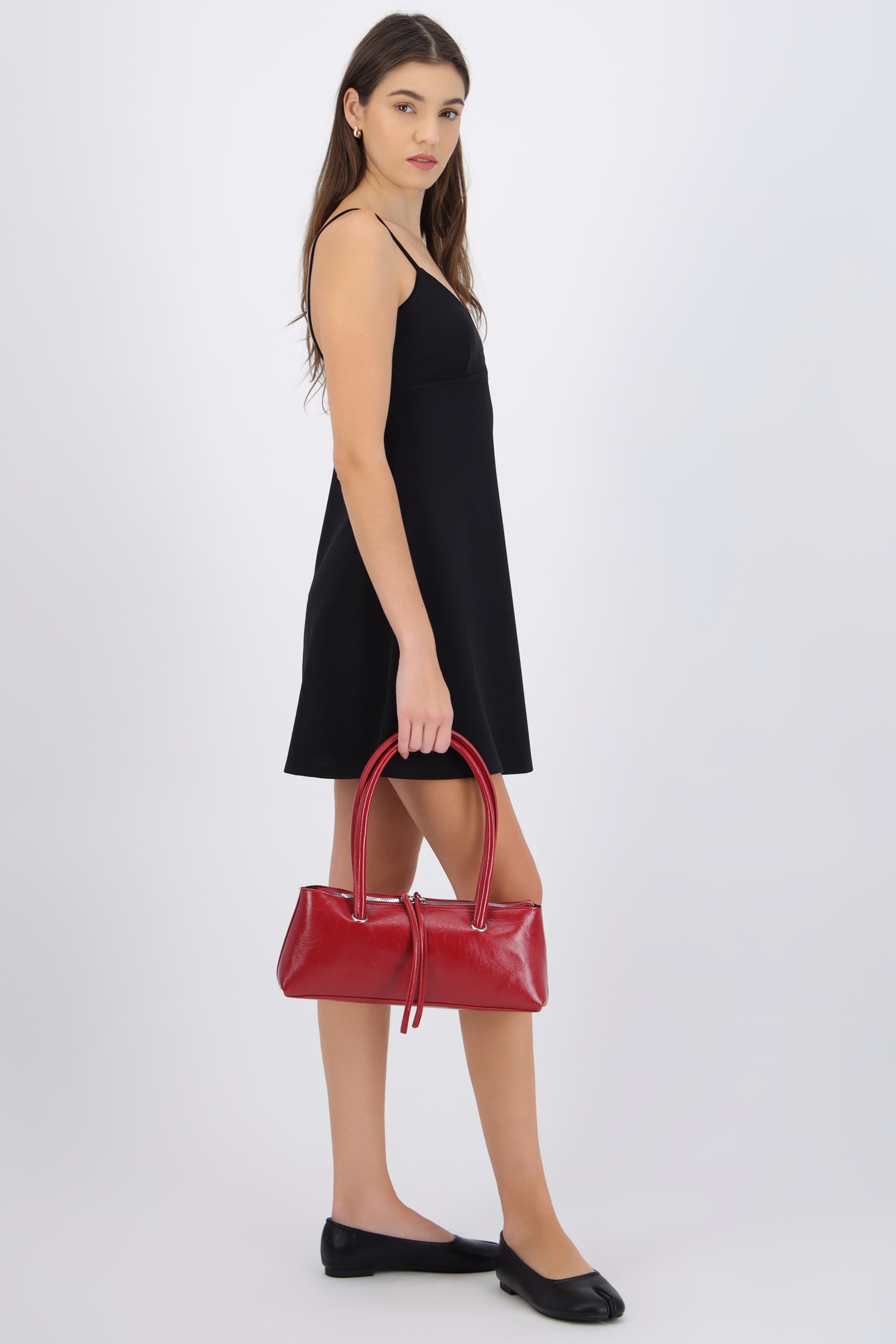 Vestido mini tirantes escote v