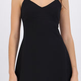 Vestido mini tirantes escote v