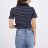 Top polo rayas delgadas