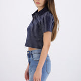 Top polo rayas delgadas
