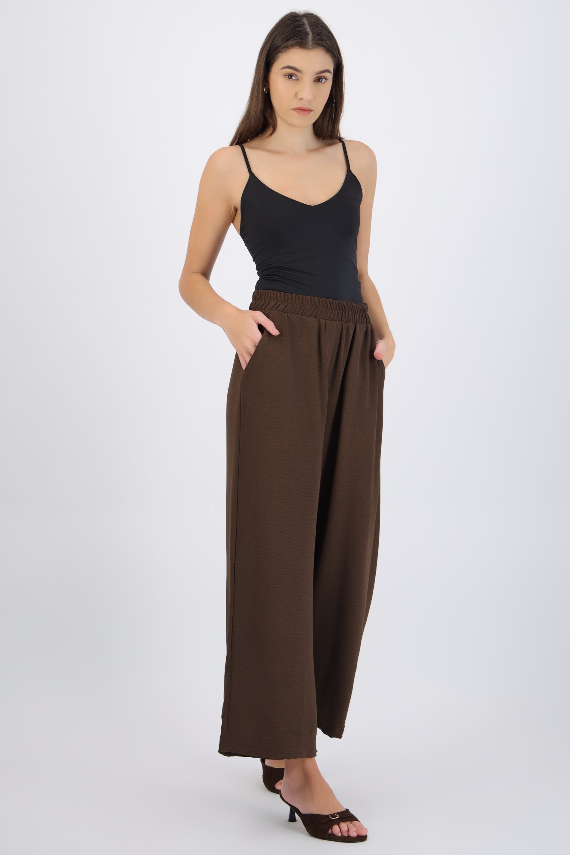 Pantalón básico pretina elastica