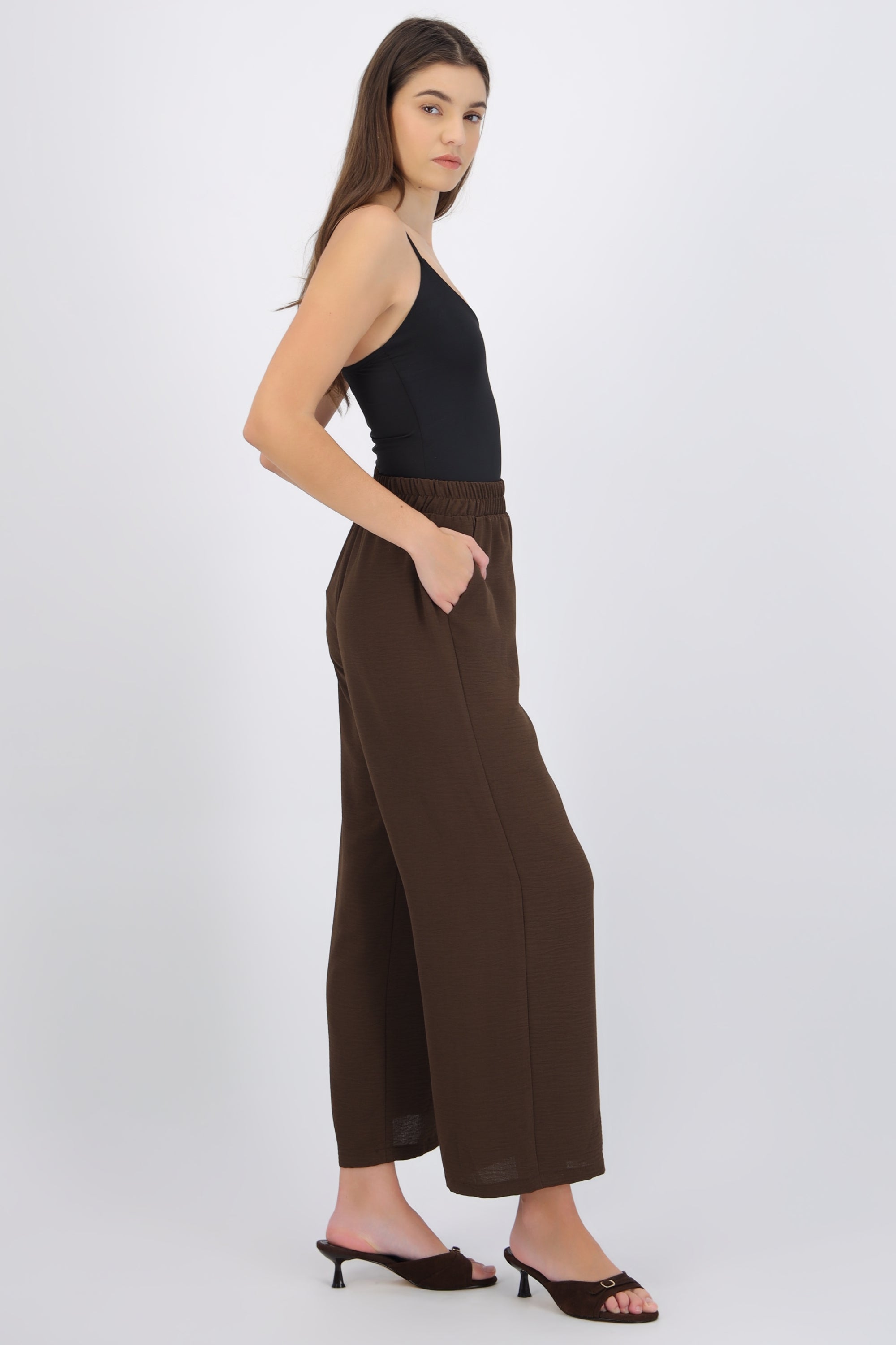 Pantalón básico pretina elastica