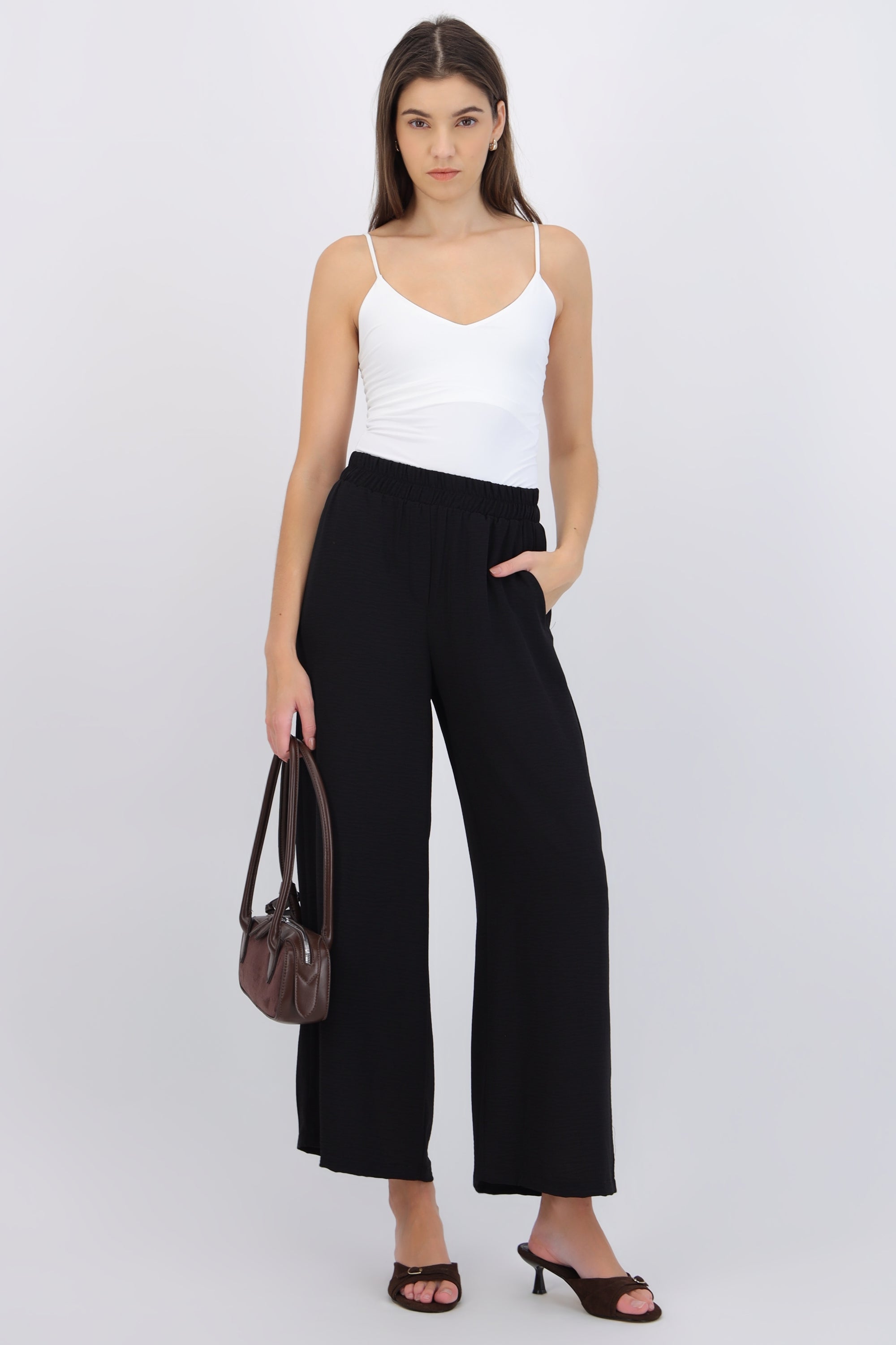 Pantalón básico pretina elastica