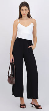 Pantalón básico pretina elastica