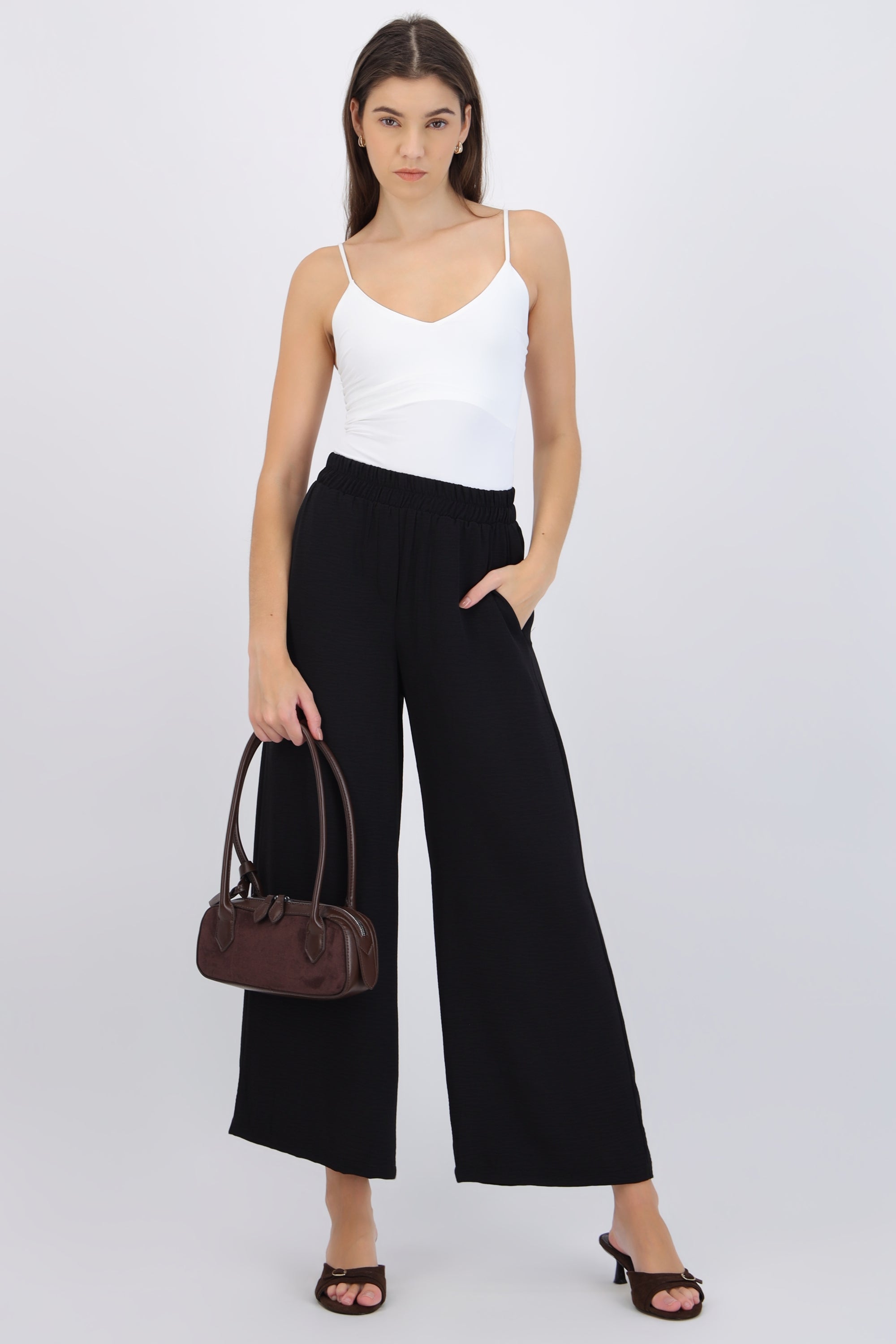 Pantalón básico pretina elastica