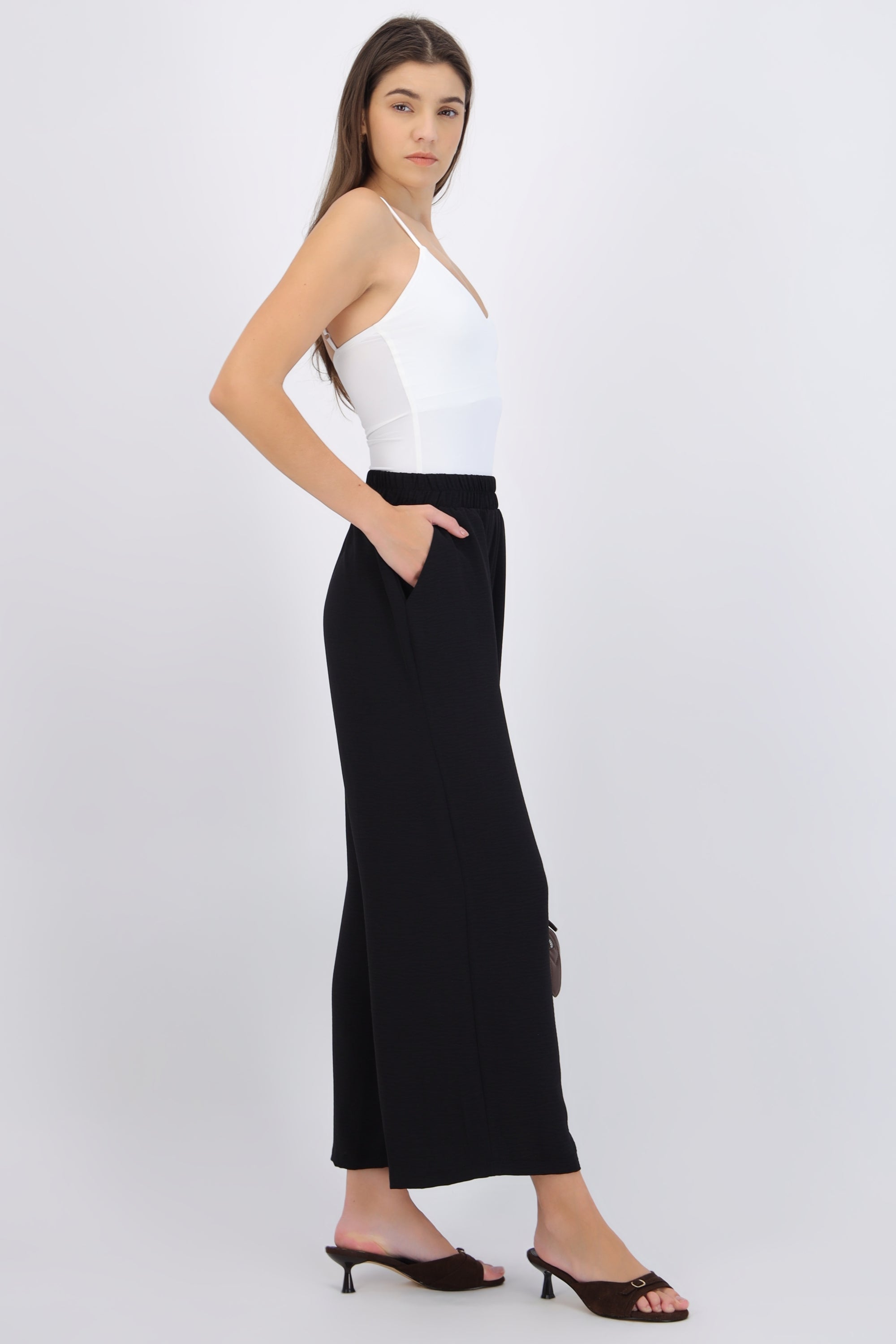 Pantalón básico pretina elastica