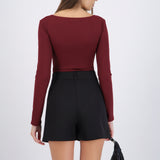 Bodysuit básico manga larga