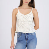 Top de tirantes polka dots