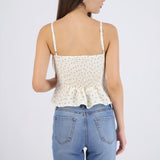 Top de tirantes polka dots